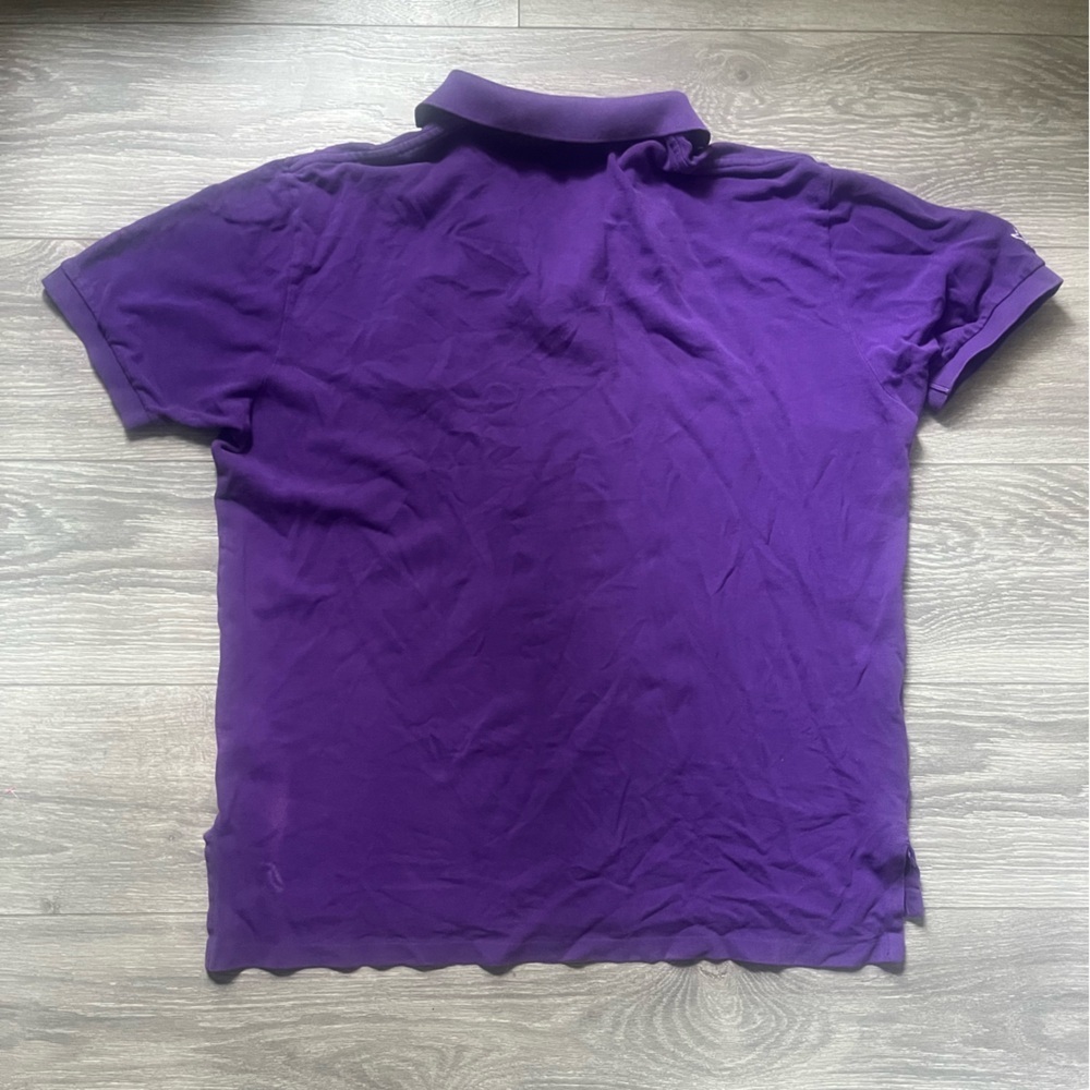Polo Ralph Lauren Purple Wimbledon Championship Collar Short Sleeve Polo Size XL - Picture 7 of 8
